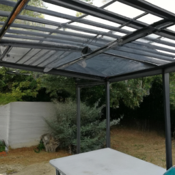 Aménagement de pergola avec fermeture loggia en PVC Guebwiller